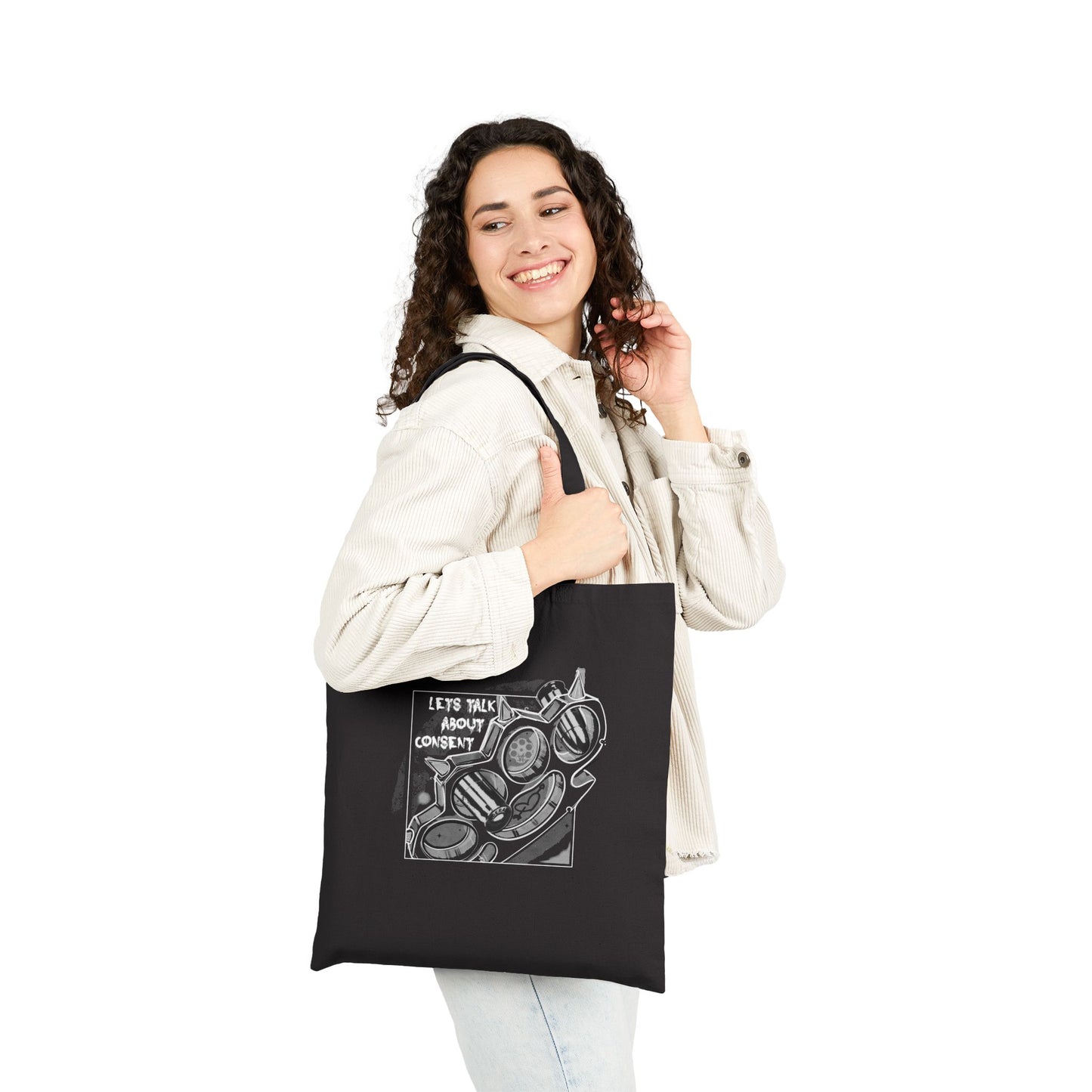 'Let's Talk About Consent' - Canvas Tote