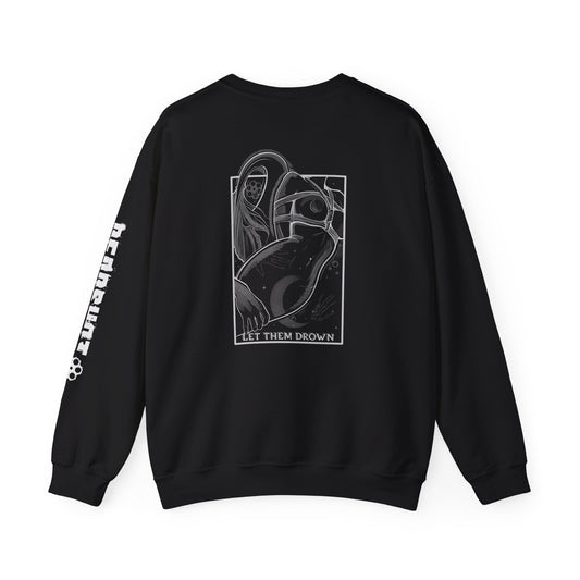 'Let Them Drown' Graphic Crewneck Sweatshirt