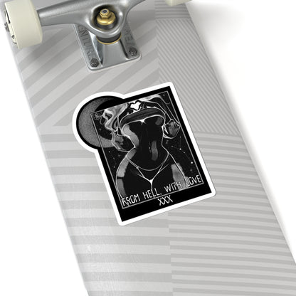 'From Hell With Love' - Kiss-Cut Decal