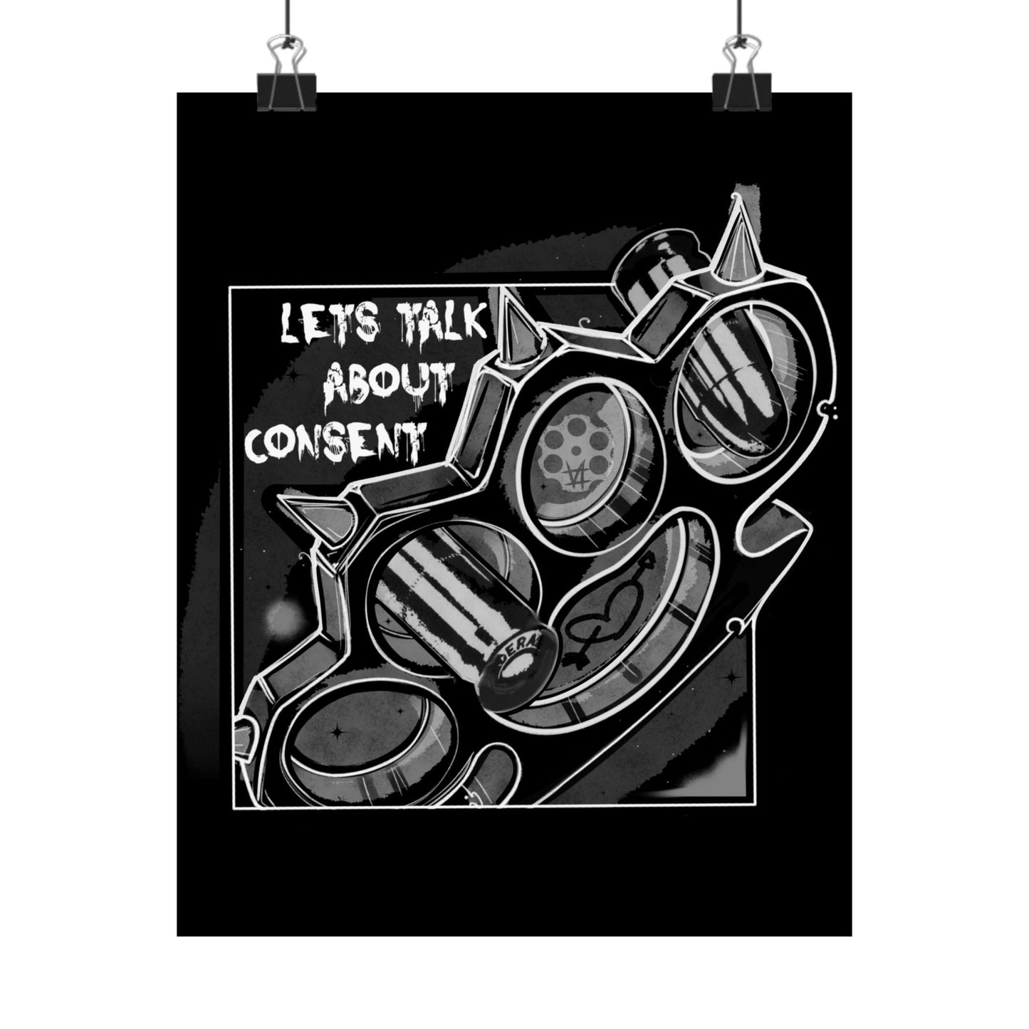 'Let’s Talk About Consent' - Matte Poster