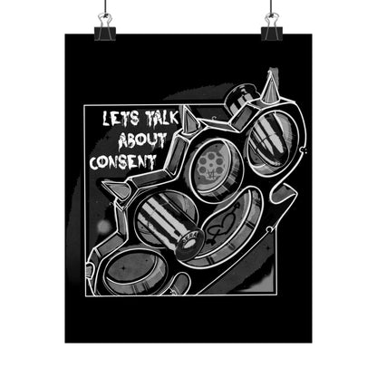 'Let’s Talk About Consent' - Matte Poster