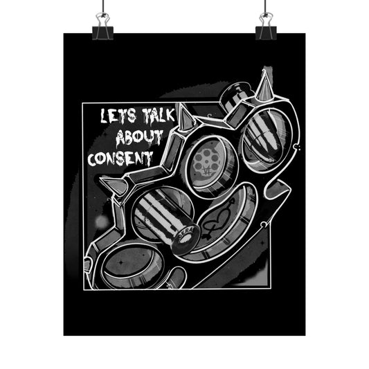 'Let’s Talk About Consent' - Matte Poster