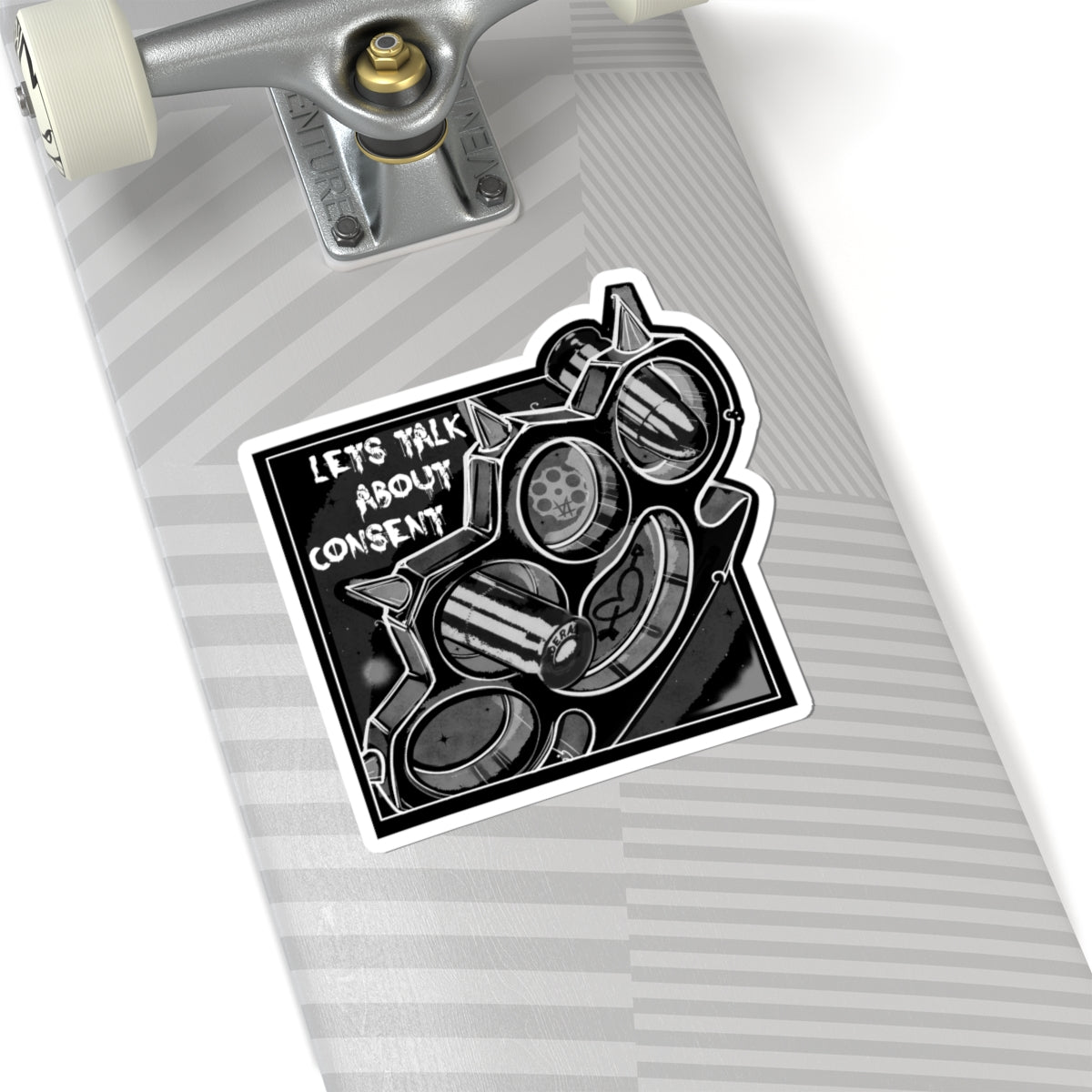 'Let's Talk About Consent' - Kiss-Cut Decal