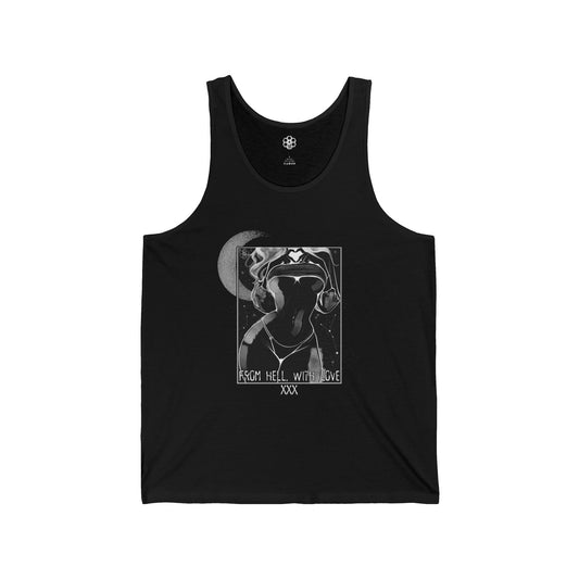 Copy of Copy of Skull Revolver Tank Top — Grunge Tattoo-Style Graphic Tank