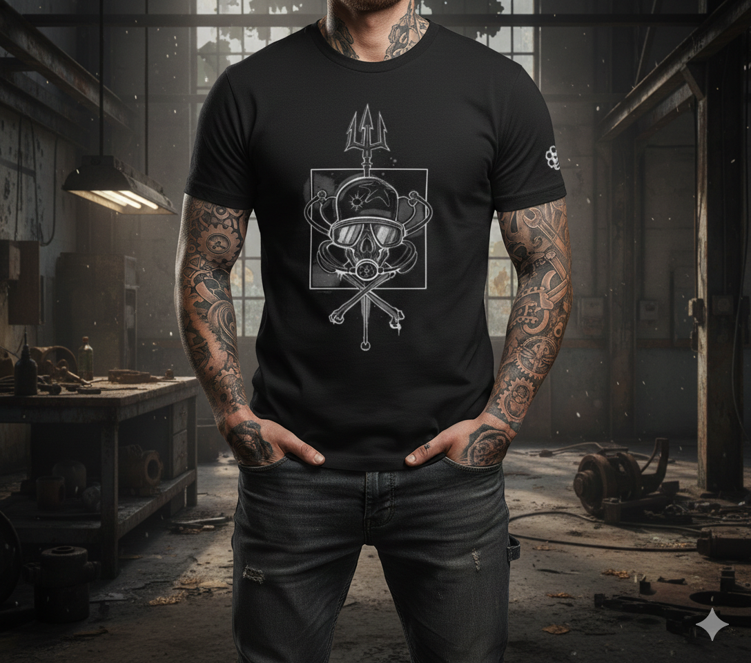 'Trident' - Graphic Tee (Front Facing)