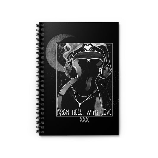 "From Hell With Love" - Spiral Notebook