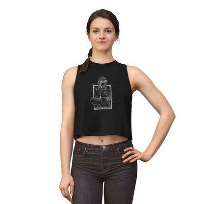 'Weirdo' - Graphic Crop Vest