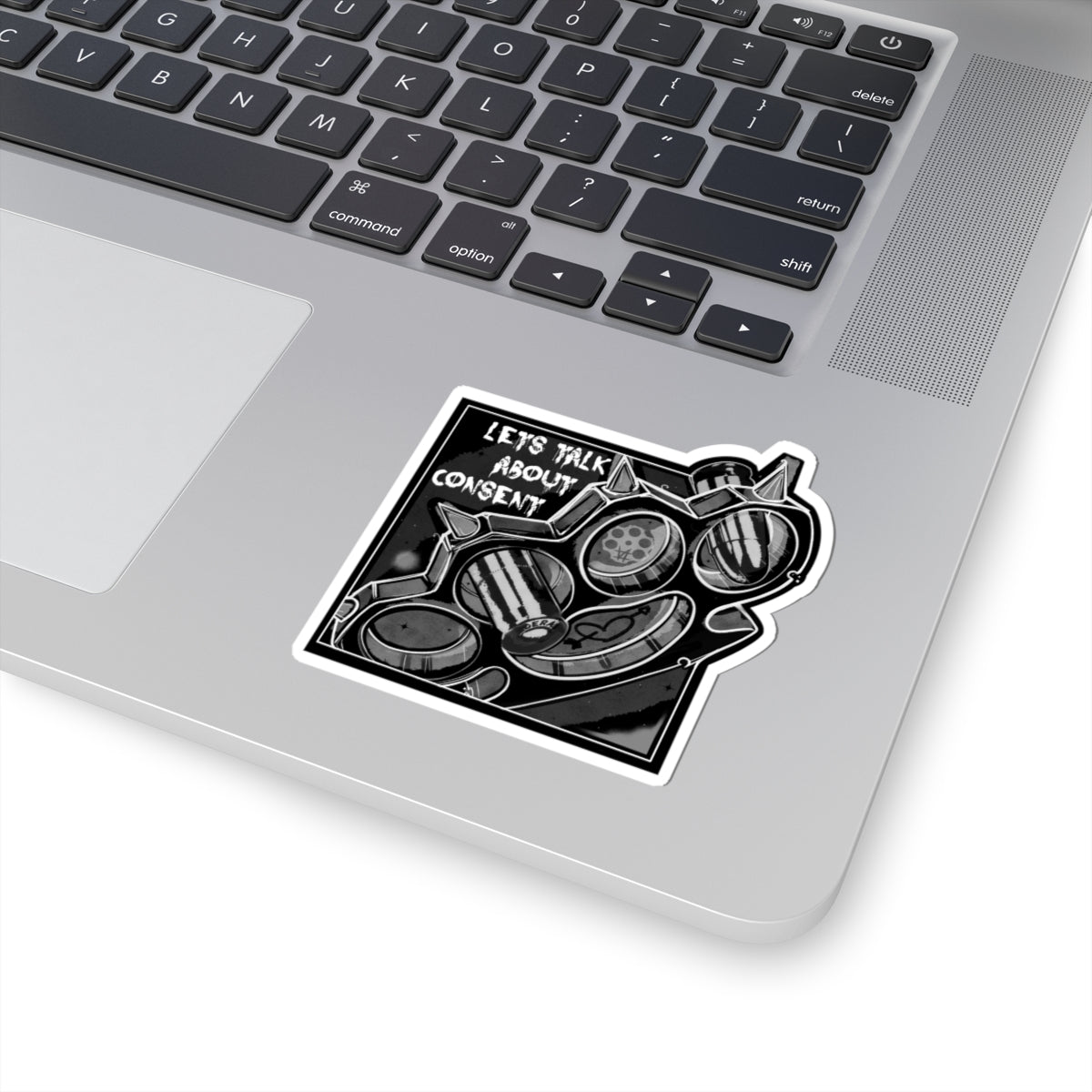 'Let's Talk About Consent' - Kiss-Cut Decal