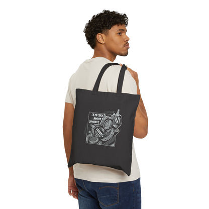 'Let's Talk About Consent' - Canvas Tote