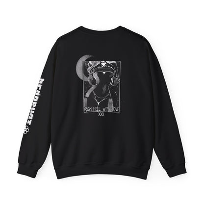 'From hell with love' - Graphic Crewneck Sweatshirt