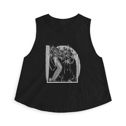 'Feed us your girls' - Graphic Crop Vest