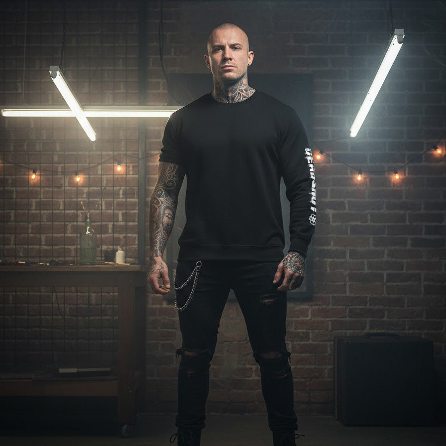 'Let Them Drown' Graphic Crewneck Sweatshirt