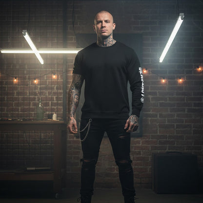 'Let Them Drown' Graphic Crewneck Sweatshirt